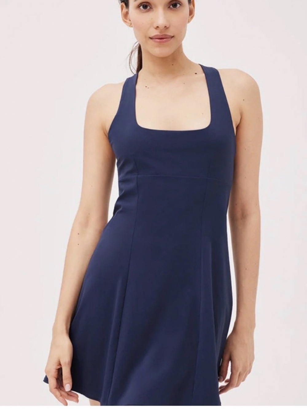 Outdoor Voices The Exercise Dress Navy XS Built In Shorts Tennis Athletic